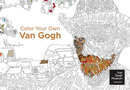Immerse yourself in the magic of world-renowned painter Vincent van Gogh’s art—experience the great master’s sense of color and creativity and unleash the artist inside you with this enchanting coloring book for adults. A major Post-Impressionist painter, known for his rich use of bright colors and distinctive and recognizable style, Vincent Van Gogh has continued to inspire artists and art-lovers for more than a century. Since his death in 1890, his vivid paintings—including The Irises, The Bedroom, and Sunflowers, as well as his pensive self-portraits—have been the source of countless studies among art critics and students, and have inspired artists and art-lovers around the globe. 
Now, Color Your Own Van Gogh lets you experience the artist as never before. Printed on a heavy paper stock suitable for display, this one-of-a-kind coloring book allows you to “paint” thirty of the artist’s most captivating works from the exclusive collection at the Van Gogh Museum in Amsterdam, using paints, pencils, or even crayons. The book employs a unique drop binding that allows the front cover to “drop away” from the binding, allowing for a completely flat surface to color, and ease of removing images from the book. In addition to the black-and-white line illustrations, Color Your Own Van Gogh includes full-color reproductions of the artist’s original paintings to help you color true to life, or stimulate your own imaginative palates and color design. 
Relax, create, and enjoy some of the most beautiful art the world has ever known with this inspiring and unique Van Gogh collection.
